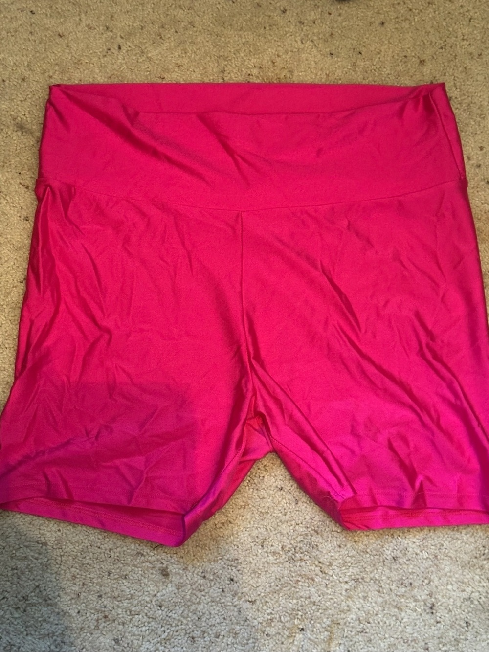 Hot Pink Spandex Woman’s Biker Shorts